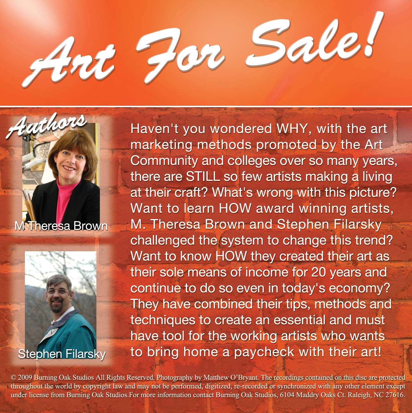 Art for Sale Audio CD Back Panel image