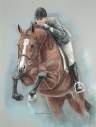 Pastel Portrait Painting Horse Lynn Palm