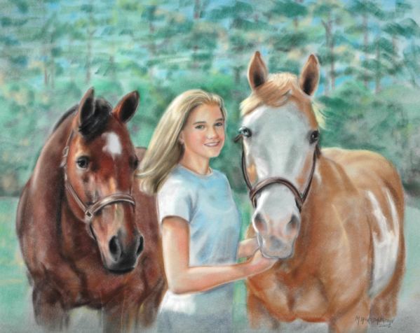 Grace with Zoie and Breezie