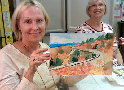 art student academy watercolor