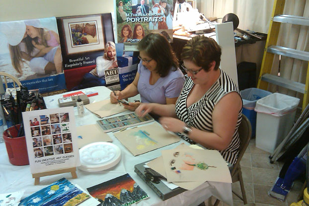 Art Party at Wake Forest Art and Frame