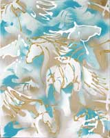 horse heaven acrylic painting Theresa Brown